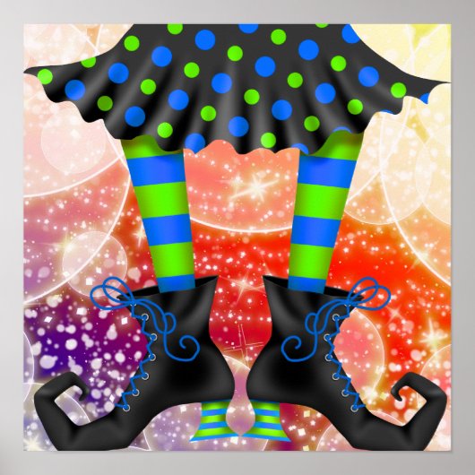 Halloween Witchy Legs - SRF Poster (Voorkant)