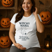 Halloween Witchy Mama zwanger T-shirt