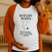 Halloween Witchy Mama zwanger T-shirt