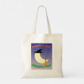 Halloween Witchy Moons Out Brooms Motto Tote Bag (Achterkant)