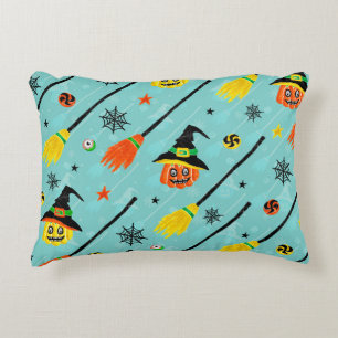 Halloween Witchy Naadloos Thema Accent Kussen