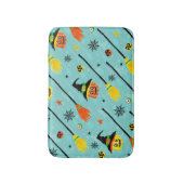 Halloween Witchy Naadloos Thema Badmat (Voorkant Verticaal)