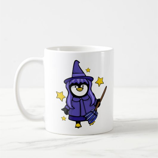 Halloween Witchy Penguin Koffiemok (Links)