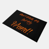 Halloween Witchy Quote Deurmat (Schuin)