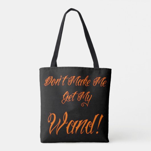 Halloween Witchy Quote Tote Bag (Achterkant)