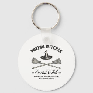Halloween Witchy Stemmen Heksen Voor Kamala Femini Sleutelhanger