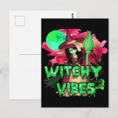 Halloween Witchy Vibes Briefkaart (Voorkant / Achterkant)