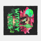 Halloween Witchy Vibes Fleece Deken (Voorkant (Horizontaal))