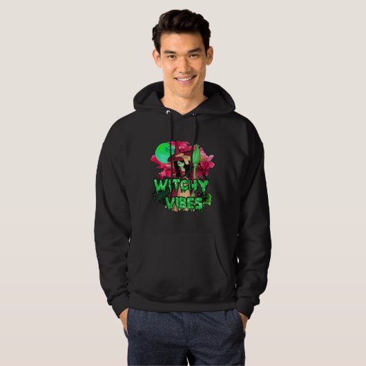 Halloween Witchy Vibes Hoodie (Voorkant volledig)