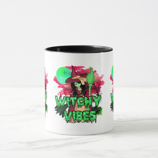 Halloween Witchy Vibes Mok (Midden)