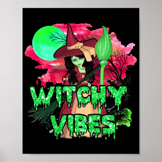 Halloween Witchy Vibes Poster (Voorkant)