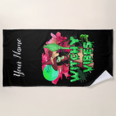 Halloween Witchy Vibes Strandlaken (Voorkant)