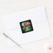 Halloween Witchy Vibes Vierkante Sticker (Envelop)