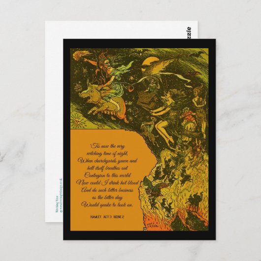 Halloween Witling Time Briefkaart (Voorkant / Achterkant)