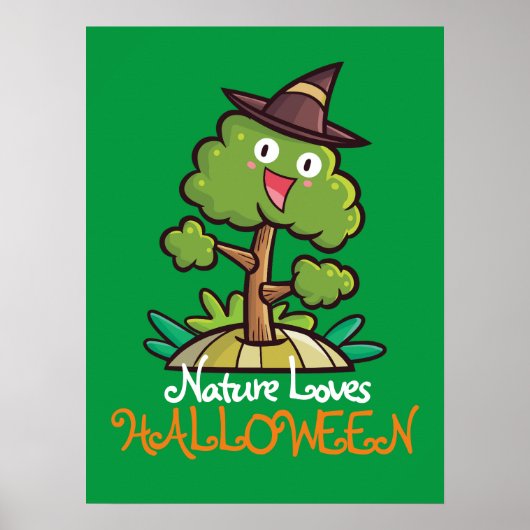 halloween-witteboom poster (Voorkant)