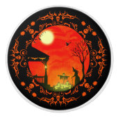 Halloween wittige kast/meubelknoppen keramische knop (Voorkant)
