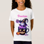 Halloween Wizard in Pumpkin Mok Lollipop Magic T-shirt (Voorkant)