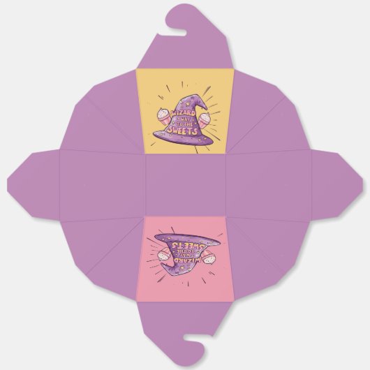 Halloween - Wizard Way to the Sweets Bedankdoosjes (Ongevouwen)