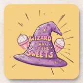 Halloween - Wizard Way to the Sweets Bier Onderzetter (Voorkant)
