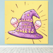 Halloween - Wizard Way to the Sweets Canvas Afdruk (Insitu (Houten vloer))