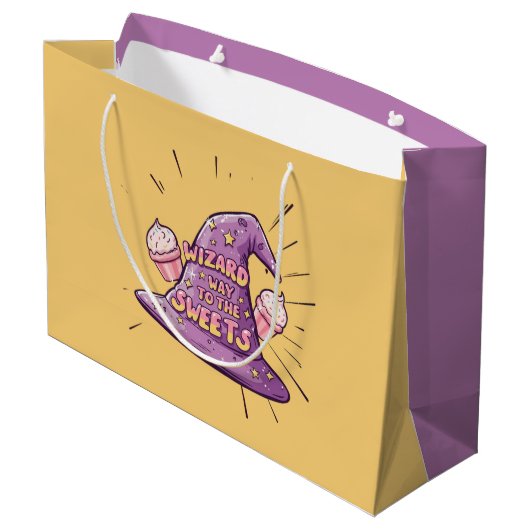 Halloween - Wizard Way to the Sweets Groot Cadeauzakje (Achterkant Gekanteld)