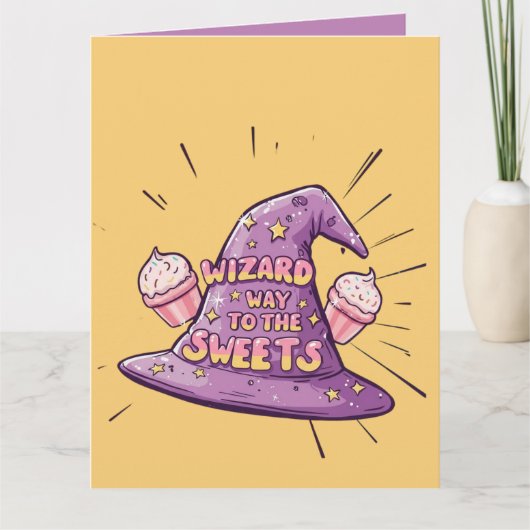 Halloween - Wizard Way to the Sweets Kaart (Voorkant)
