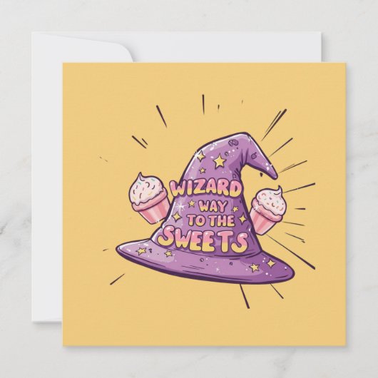 Halloween - Wizard Way to the Sweets Kaart (Voorkant)