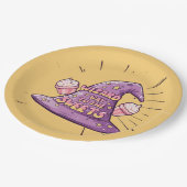 Halloween - Wizard Way to the Sweets Papieren Bordje (Gekanteld)