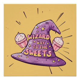 Halloween - Wizard Way to the Sweets Perfect Poster