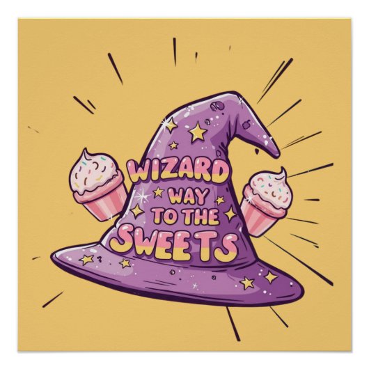 Halloween - Wizard Way to the Sweets Perfect Poster (Voorkant)