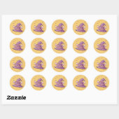 Halloween - Wizard Way to the Sweets Ronde Sticker (Vel)