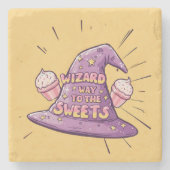 Halloween - Wizard Way to the Sweets Stenen Onderzetter (Voorkant)