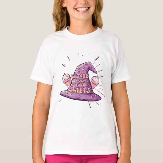 Halloween - Wizard Way to the Sweets T-shirt (Voorkant)