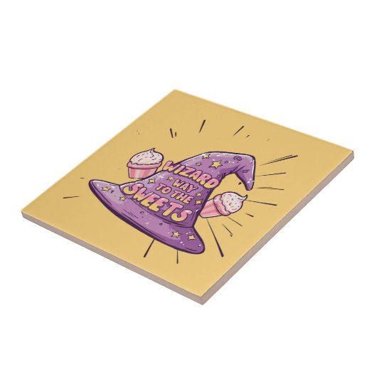 Halloween - Wizard Way to the Sweets Tegeltje (Zijkant)