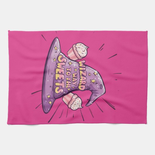 Halloween - Wizard Way to the Sweets Theedoek (Horizontaal)