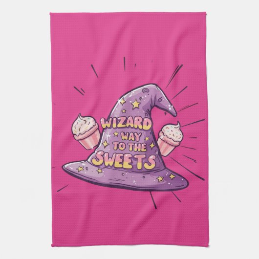 Halloween - Wizard Way to the Sweets Theedoek (Verticaal)