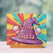 Halloween-Wizard Weg naar de snoepjes Acryl Bord (Neutraal)