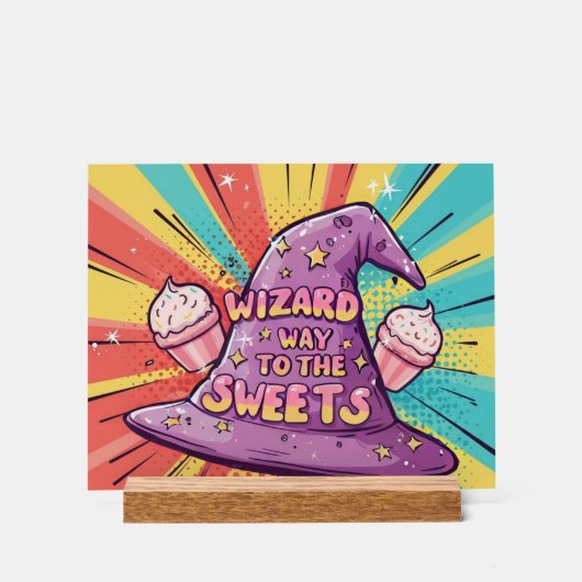 Halloween-Wizard Weg naar de snoepjes Acryl Bord (Voorkant)