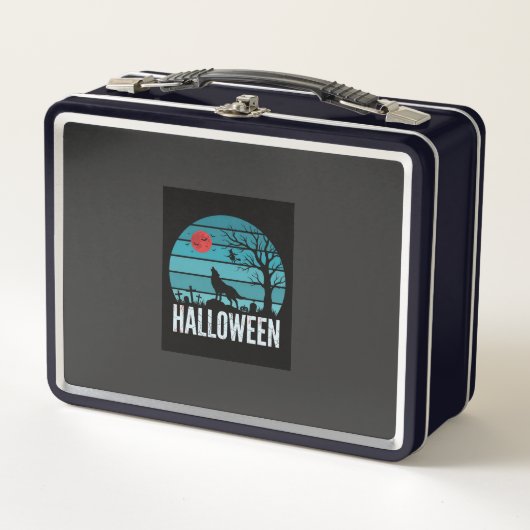 Halloween Wolf Kerkhof Maan Vector (Voorkant)
