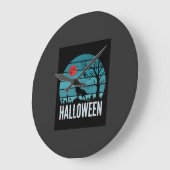 Halloween Wolf Kerkhof Maan Vector Grote Klok (Hoek)