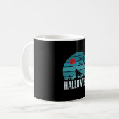 Halloween Wolf Kerkhof Maan Vector Koffiemok (Voorkant links)