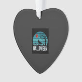 Halloween Wolf Kerkhof Maan Vector Ornament (voorkant)