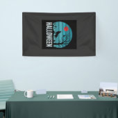 Halloween Wolf Kerkhof Maan Vector Spandoek (Beurs)