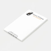 Halloween Wolf Spooky Trees & Castle Post-it® Notes (Schuin)