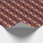 Halloween Wolfhound Vampire Pumpkins eng Cadeaupapier (Hoek)