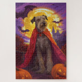Halloween Wolfhound Vampire Pumpkins eng Legpuzzel (Verticaal)