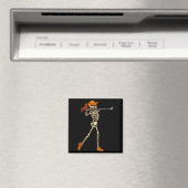 Halloween Women Golf Skeleton Funny Golf Halloween Magneet (Insitu (Vaatwasser))