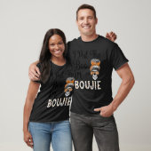 Halloween women Messy Bun I Put The Boo in Boujee T-shirt (Unisex)
