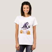 Halloween Women's Funny Ghost T-shirt (Voorkant volledig)