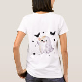 Halloween Women's Funny Ghost T-shirt (Achterkant)